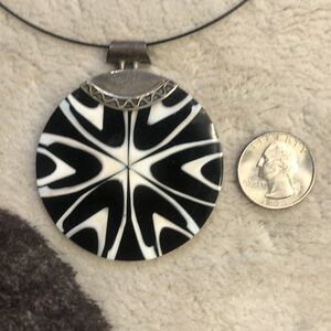 ART DECO STERLING AND SHELL NECKLACE